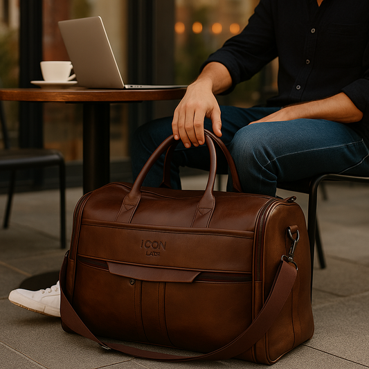 🧳✨ Premium PU Leather Bag – Stylish Travel Companion