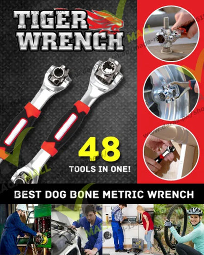 🛠️🐅 48-in-1 Universal Tiger Wrench – One Tool for All Bolts & Nuts