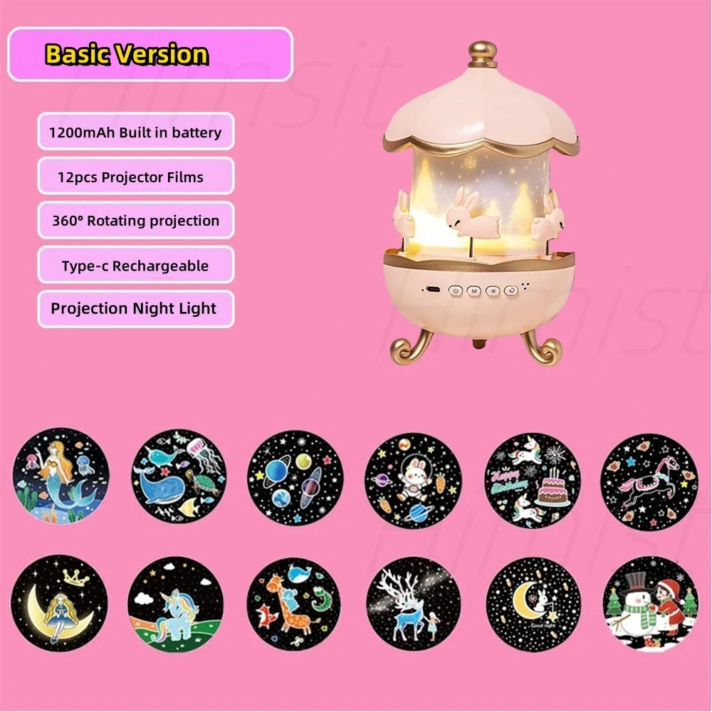 🌟💫 📽️Star Projector for Kids 12 Films Star Lights for Ceiling Projector Baby Night Lamp with  Exquisite Gifts