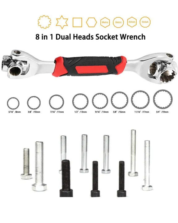 🛠️🐅 48-in-1 Universal Tiger Wrench – One Tool for All Bolts & Nuts